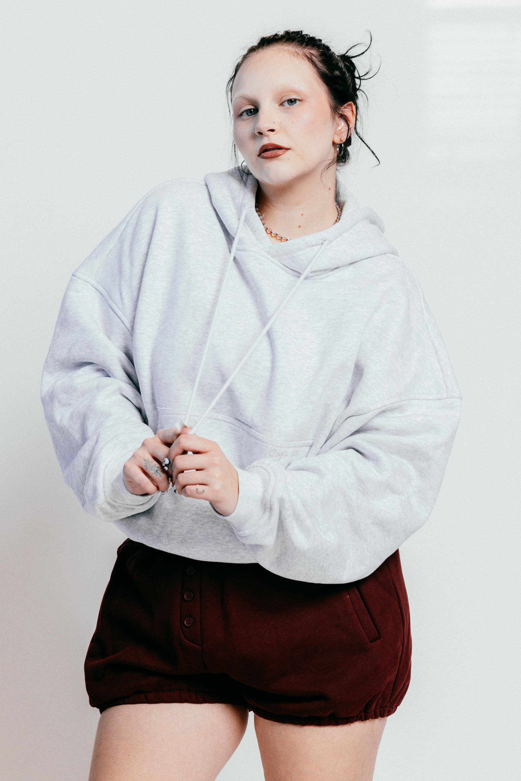 Cropped Oversized Hoodie