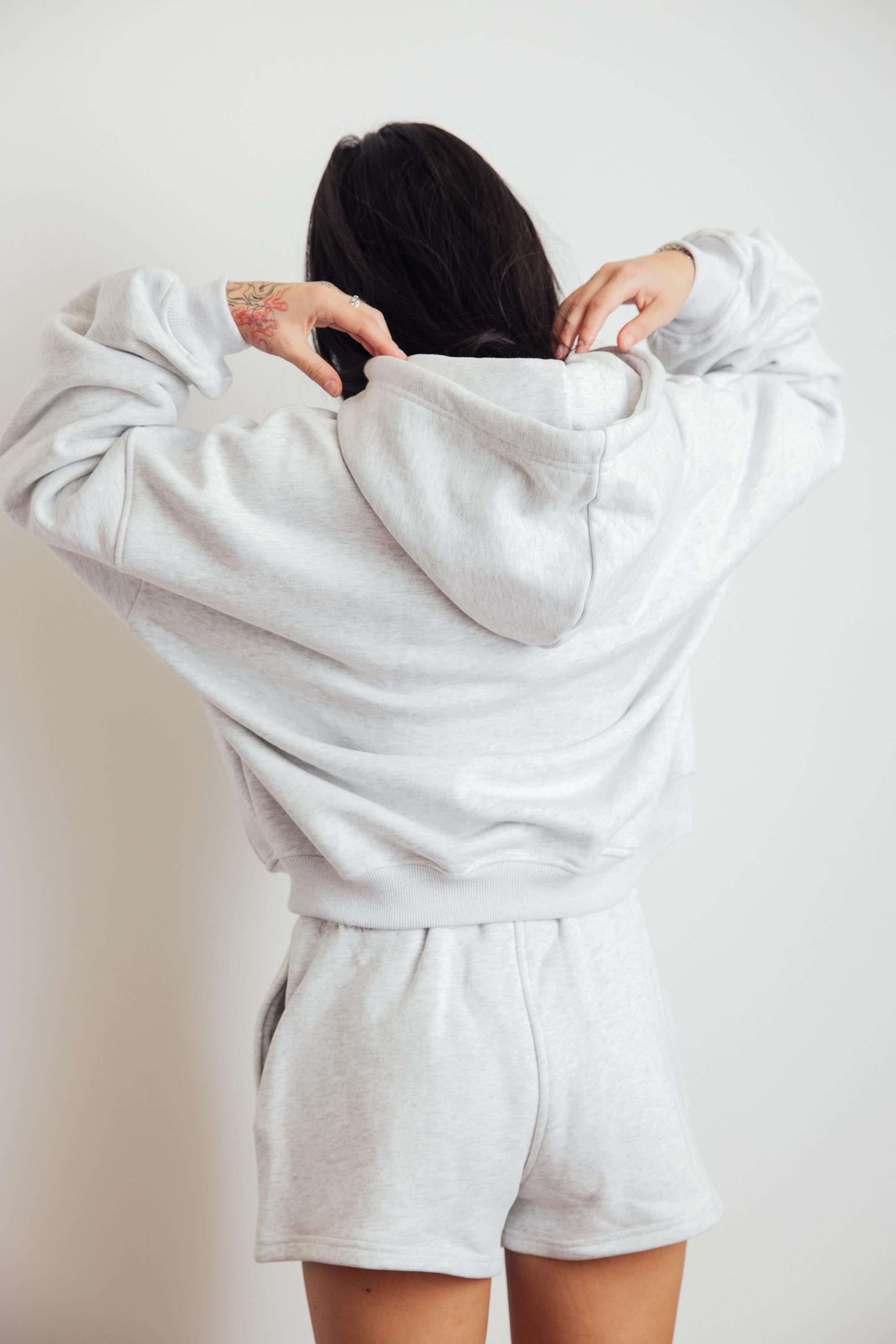 Wide Leg Sweat Shorts