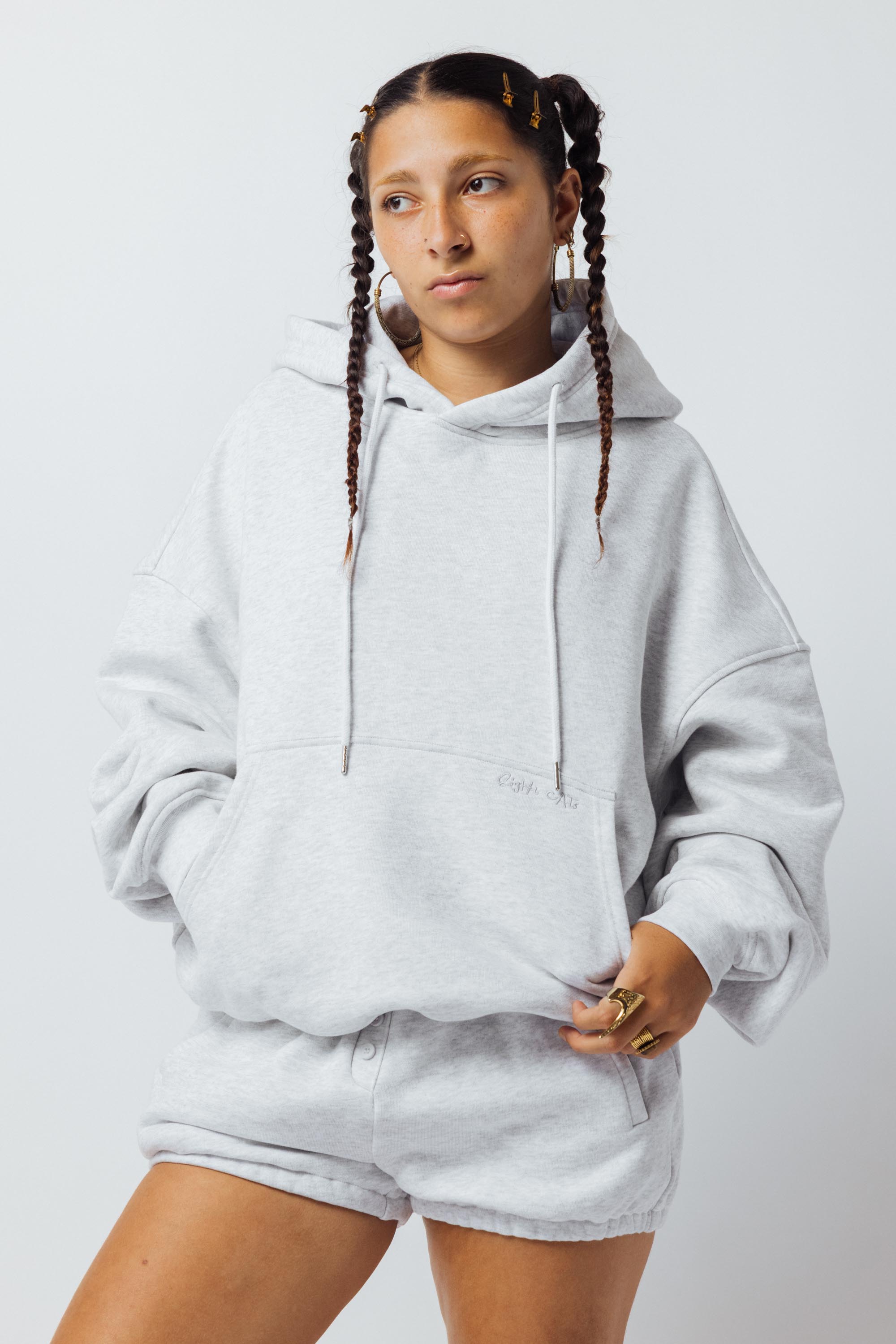 Cropped Oversized Hoodie