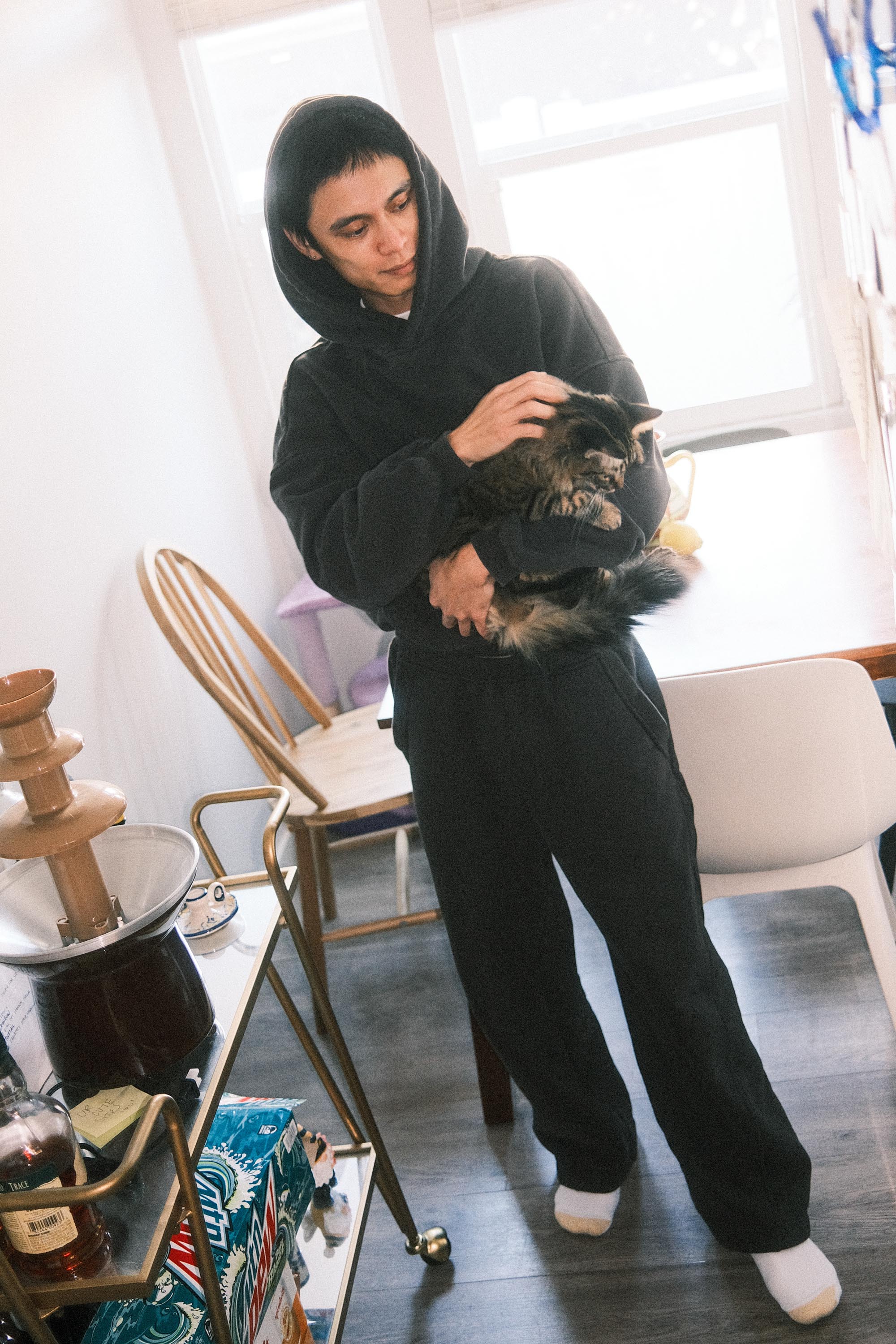 Brooklyn Oversized Hoodie in Vintage Black