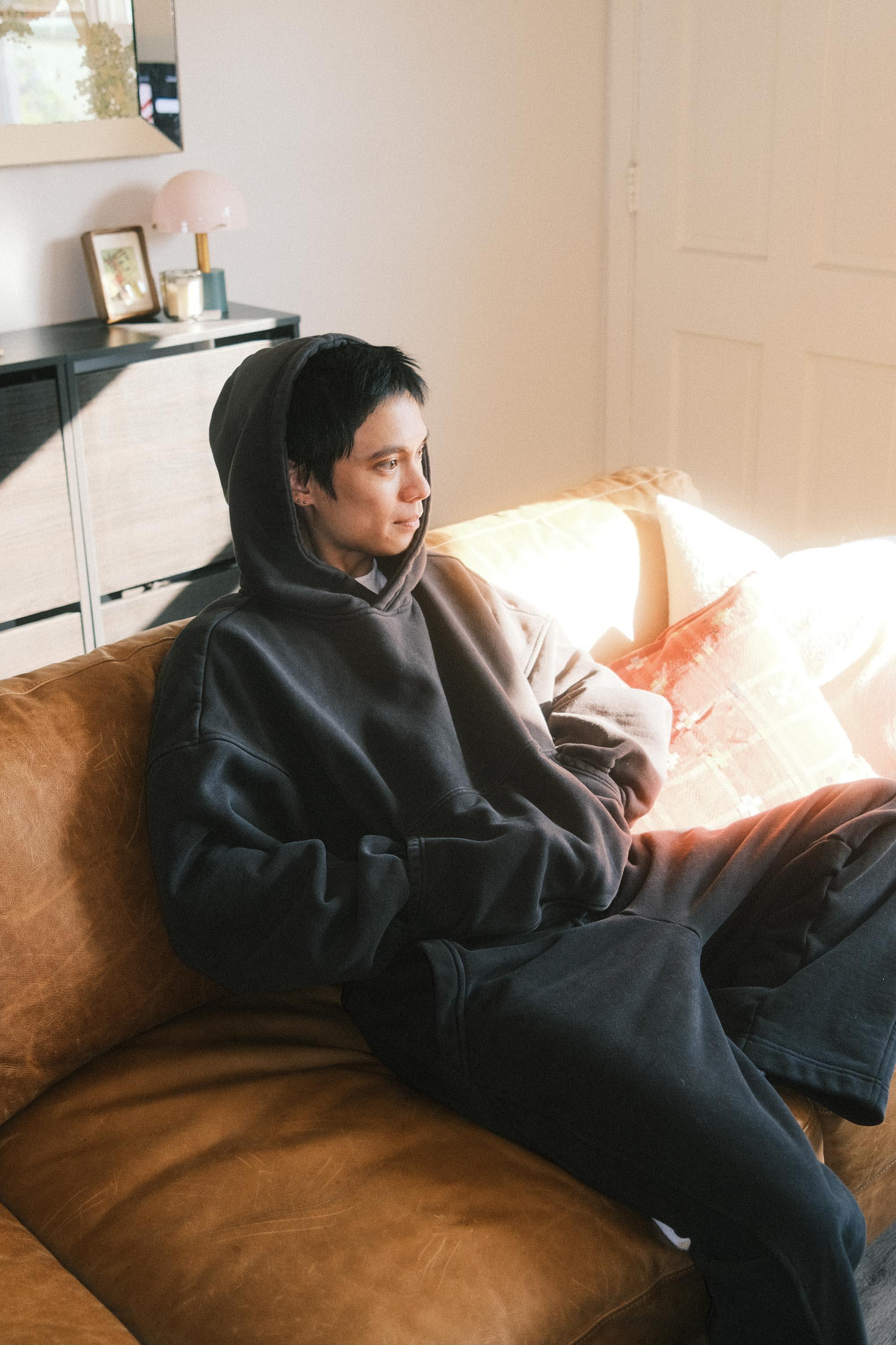 Brooklyn Oversized Hoodie in Vintage Black