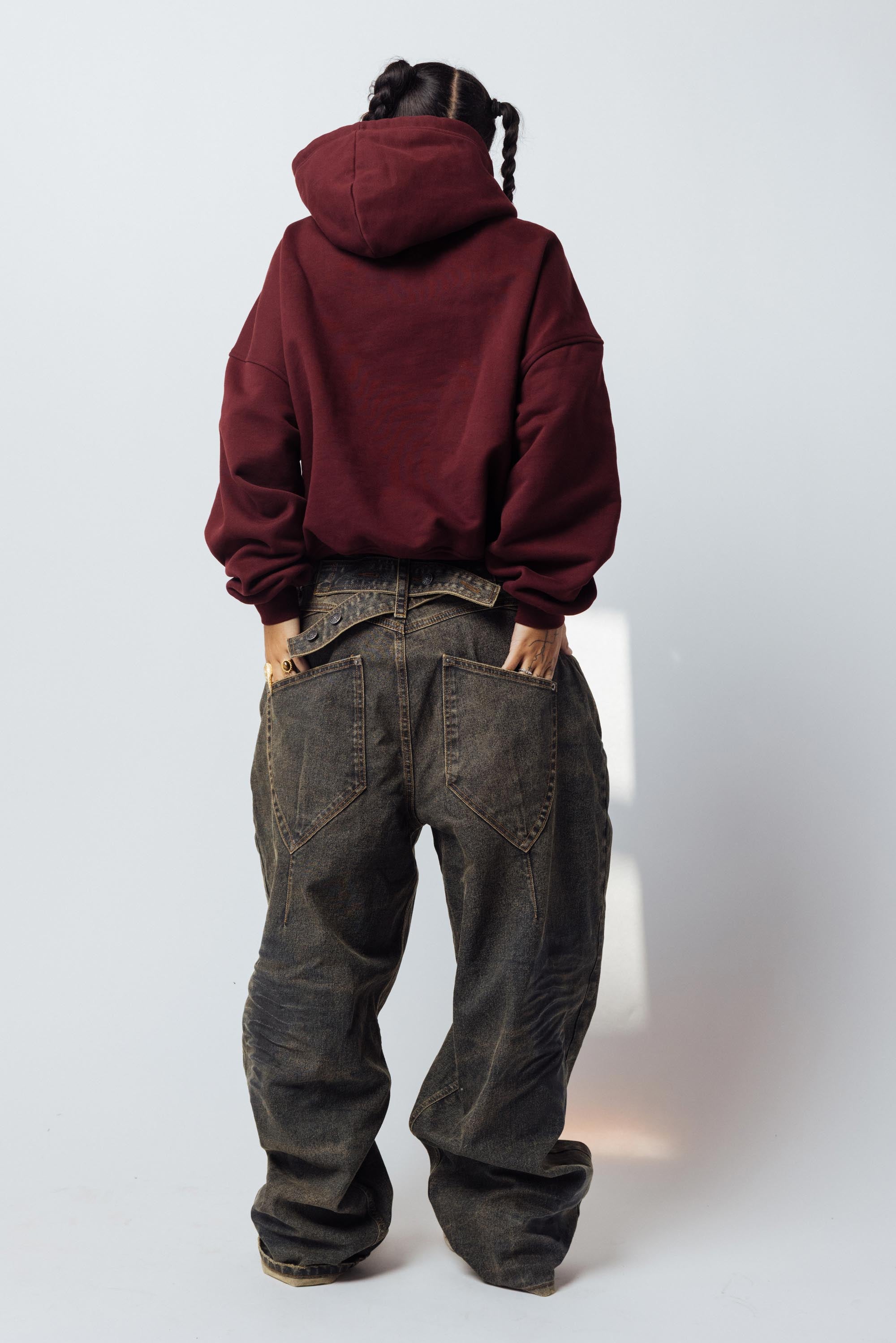 Cropped Oversized Hoodie