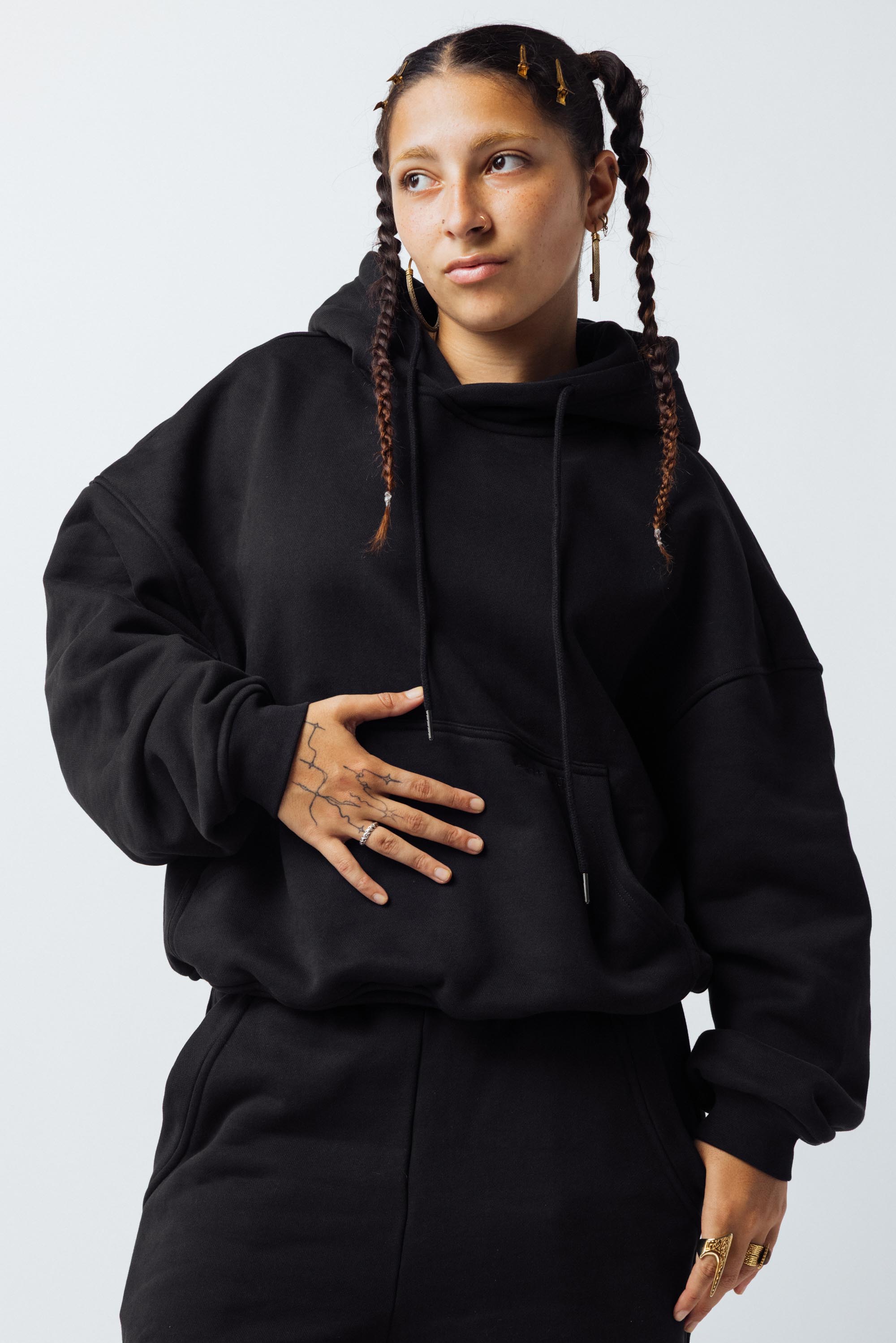 Cropped Oversized Hoodie