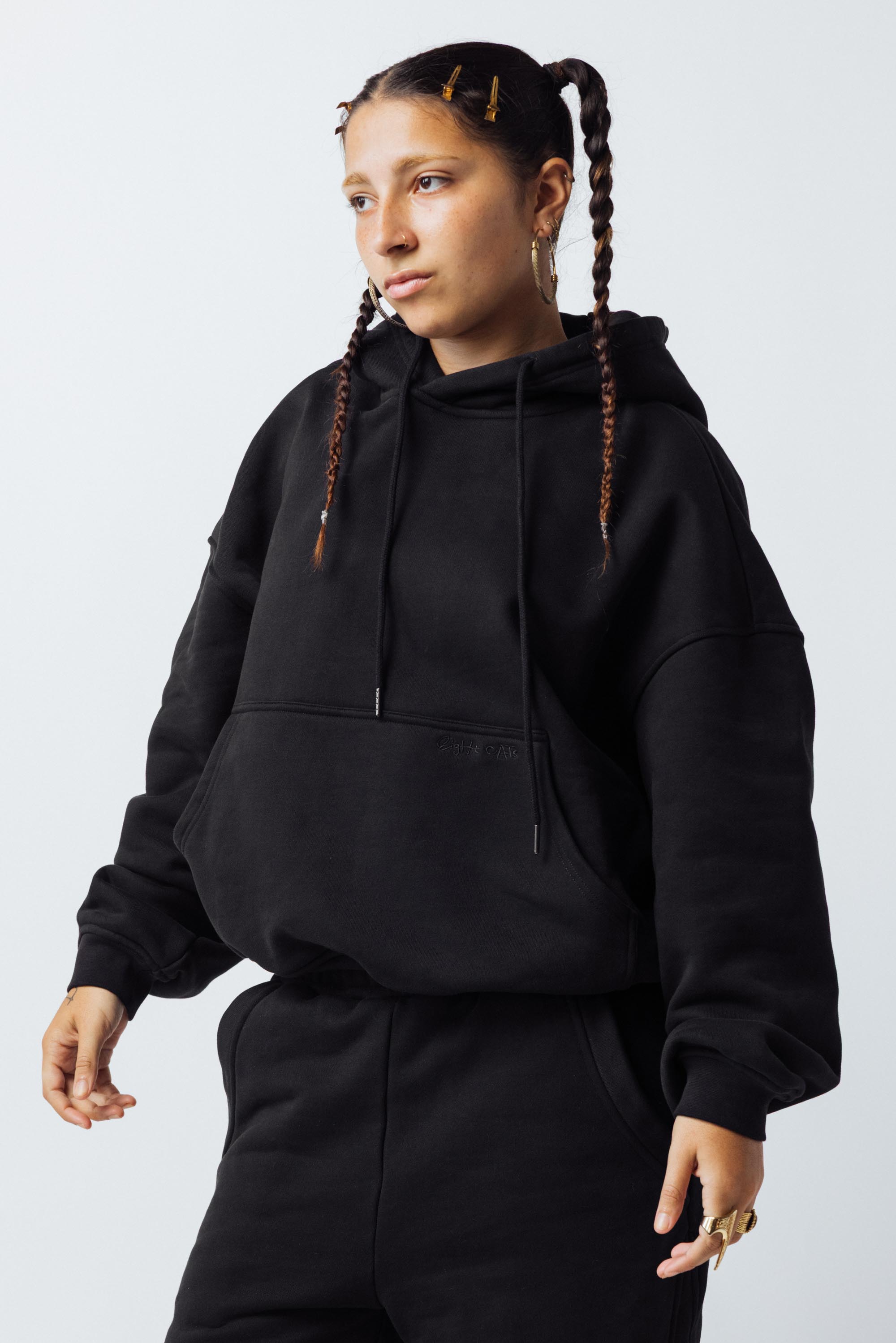 Cropped Oversized Hoodie