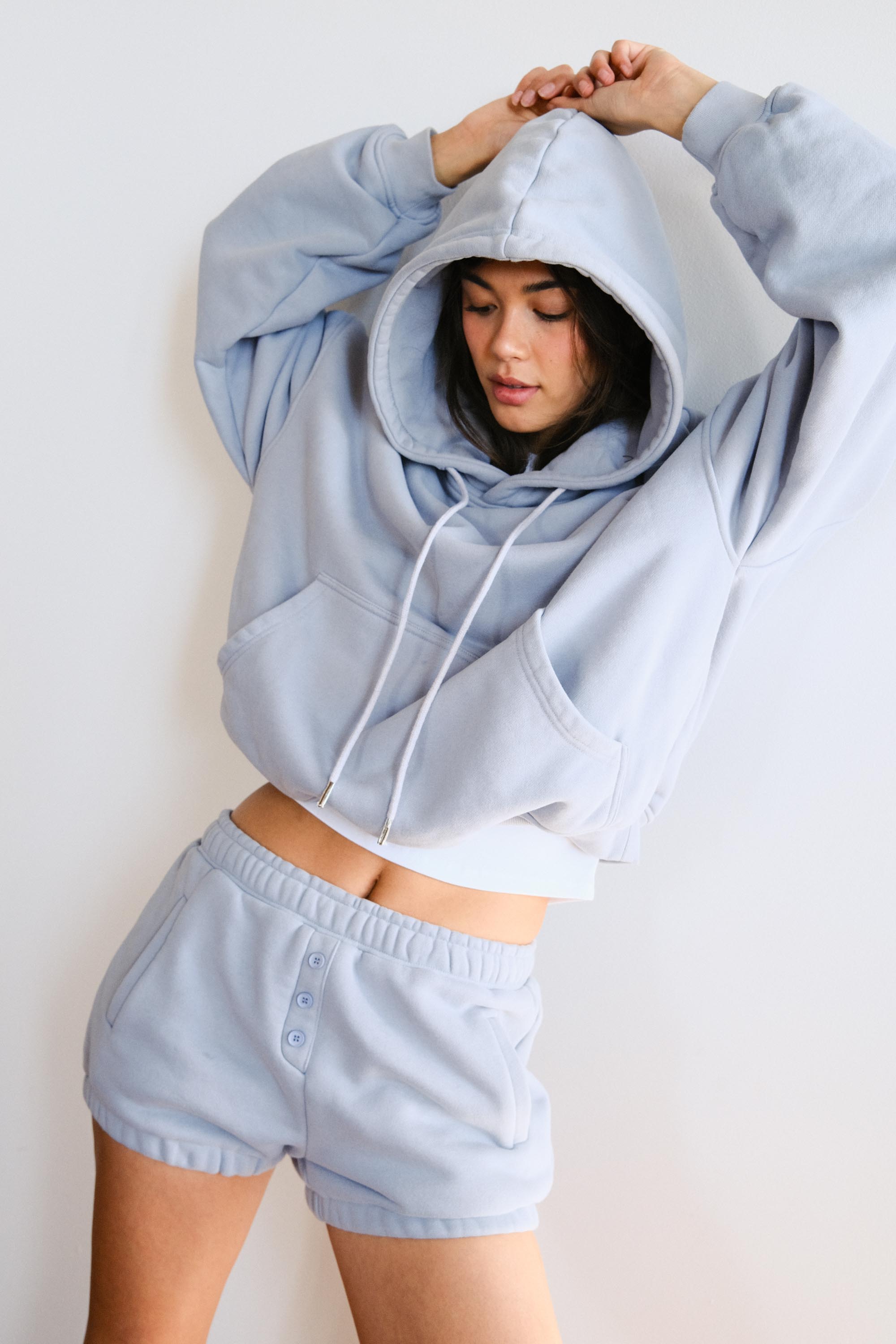 Brooklyn Bloomer Shorts in Baby Blue