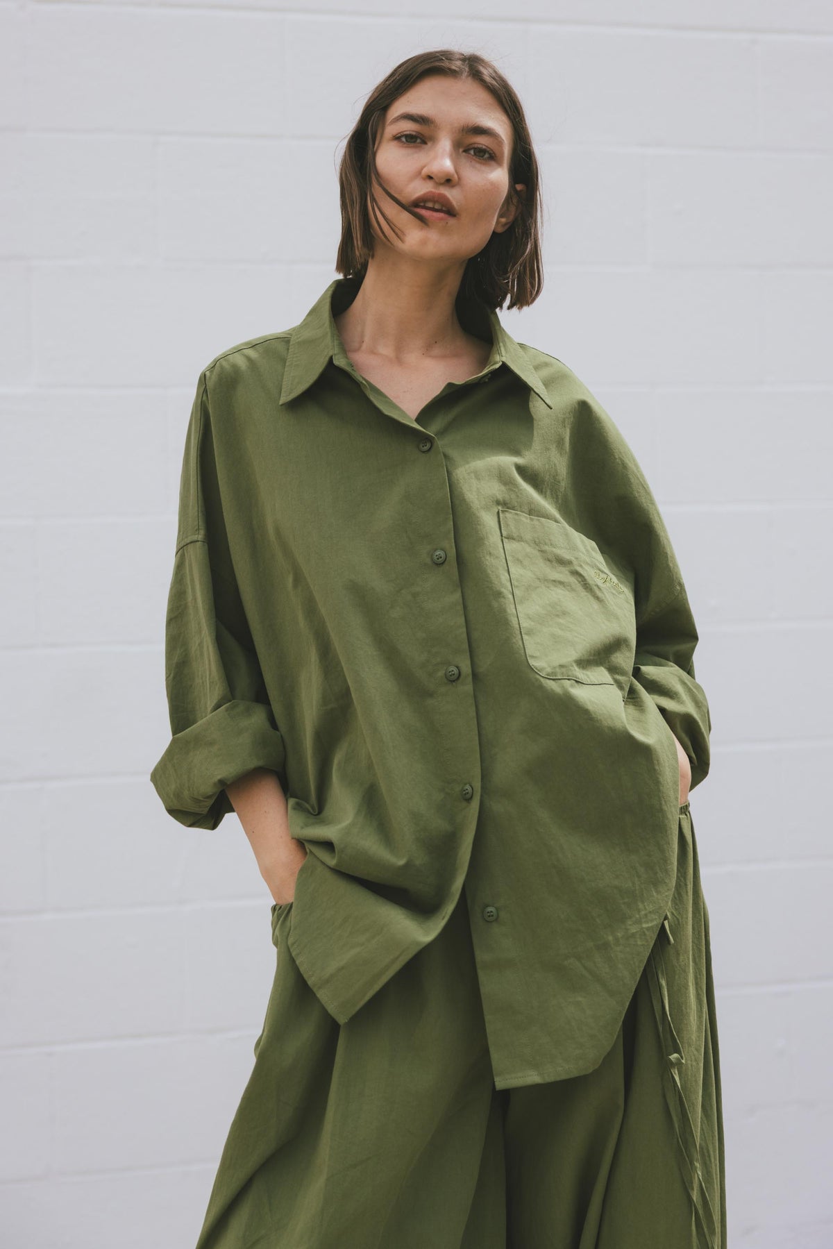 Oversized Button-Up Shirt (Pre-Order)