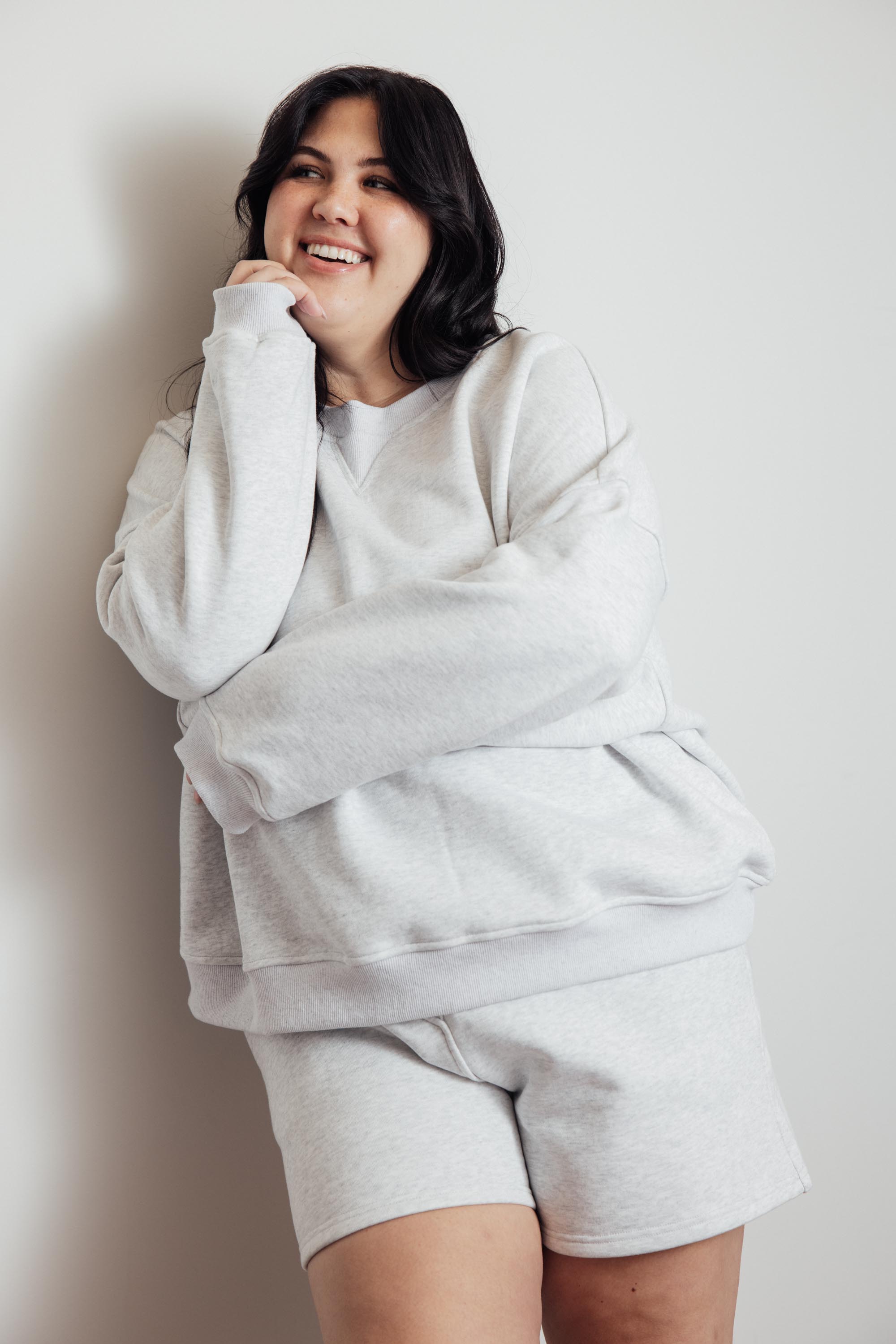 Wide Leg Sweat Shorts