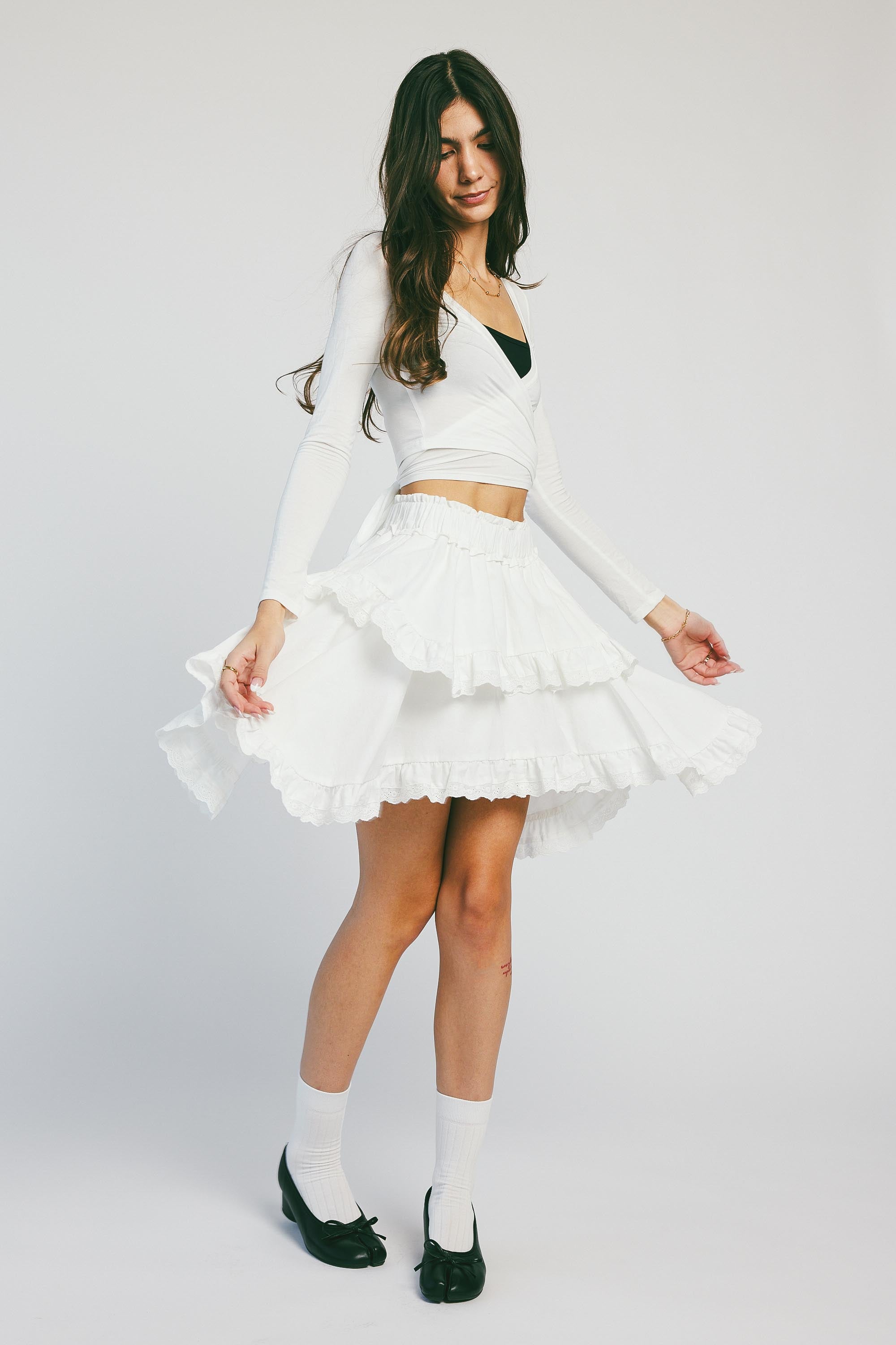 Lila Ruffle Skort