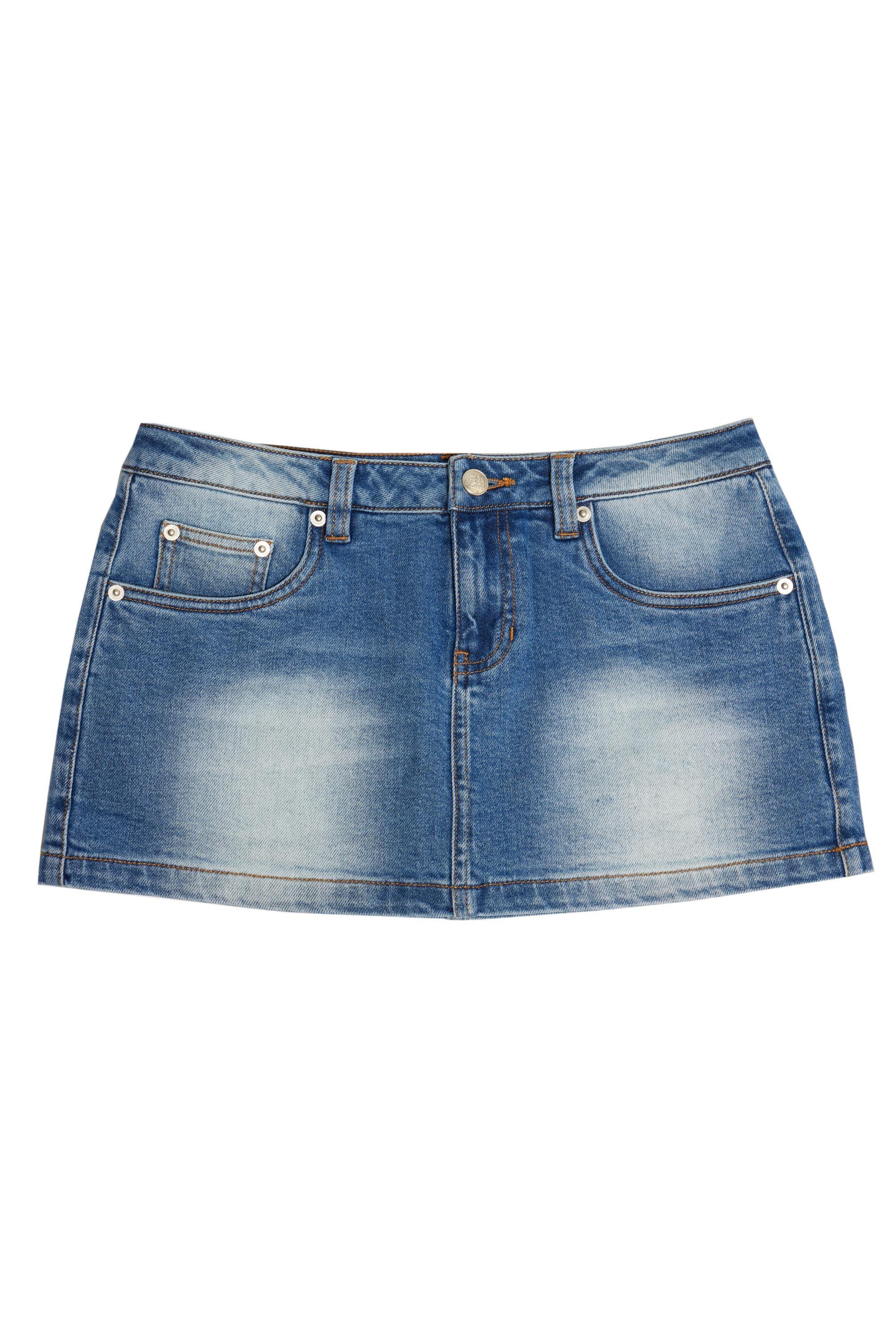 Mia Denim Mini Skort