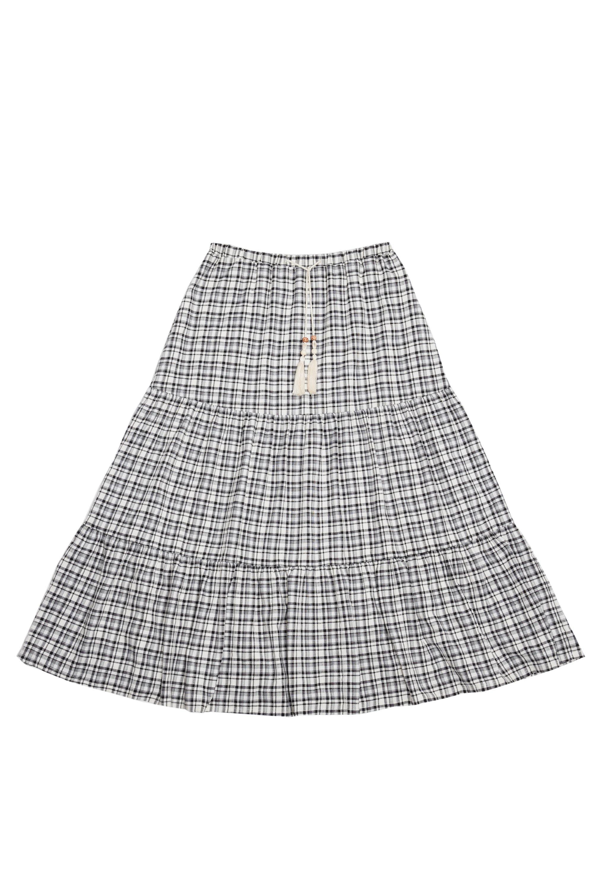 Amalie Plaid Maxi Skirt