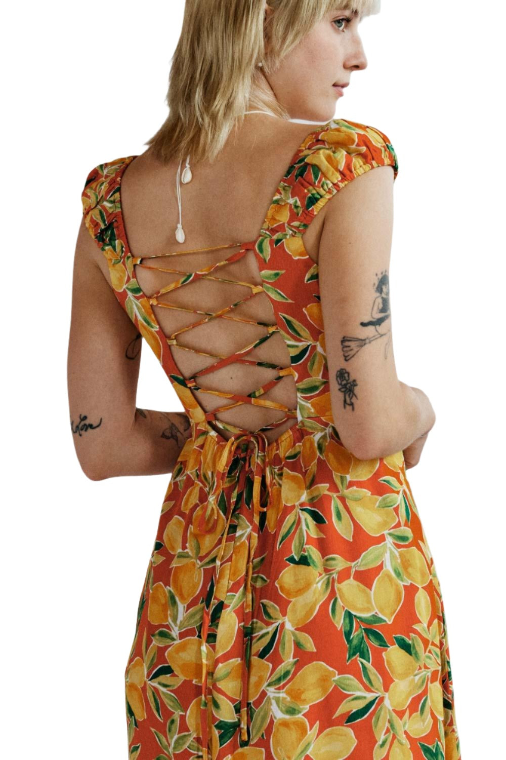 Sunset Lemon Maxi Dress - Eight Cats